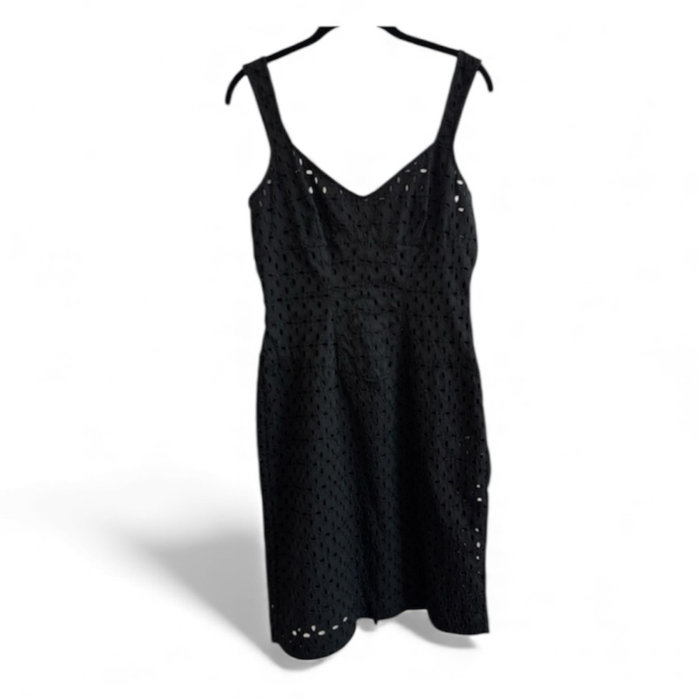 NOVIELLO BLOOM Black Eyelet Cocktail Dress Size 10